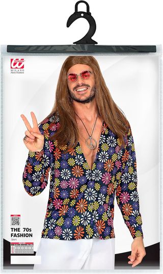 Widmann Milano Camisa 70s Groovy B0DY5CGM Nuevo (talla S-M)