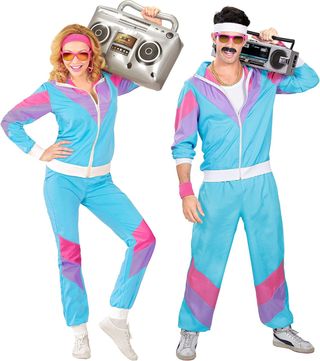 Disfraz Widmann Milano Chandal 80´s B0GCNNR8 Nuevo (talla M )