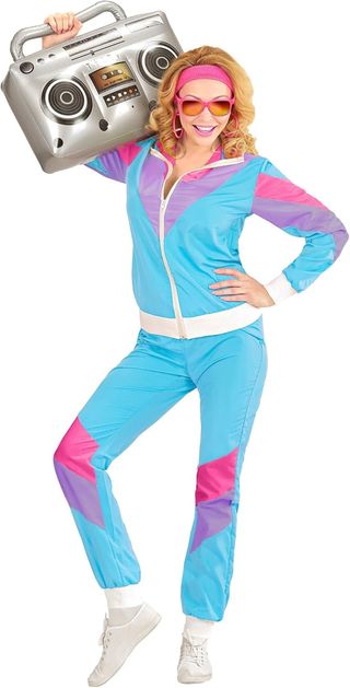 Disfraz Widmann Milano Chandal 80´s B0GCNNR8 Nuevo (talla M )