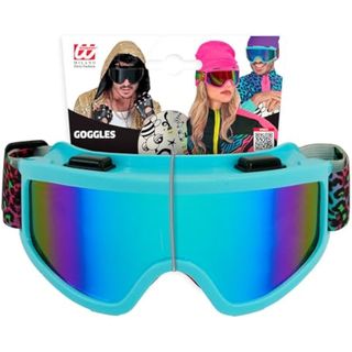 Widmann Milano Gafas esqui / snowboard 80´s W WIDMANN MILANO Party Fashion - Gafas de esquí/snowboard, accesorio para disfraces de carnaval de los años 80, fiesta temática après-ski