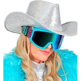 Widmann Milano Gafas esqui / snowboard 80´s W WIDMANN MILANO Party Fashion - Gafas de esquí/snowboard, accesorio para disfraces de carnaval de los años 80, fiesta temática après-ski