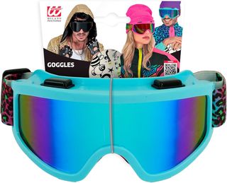 Widmann Milano Gafas esqui / snowboard 80´s W WIDMANN MILANO Party Fashion - Gafas de esquí/snowboard, accesorio para disfraces de carnaval de los años 80, fiesta temática après-ski