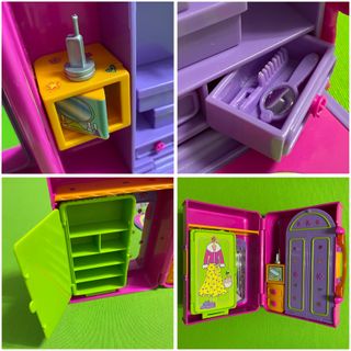 POLLY POCKET MALETÍN ARMARIO MUÑECAS VESTUARIO