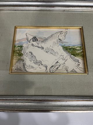 Quadro antico dipinto Borrelli