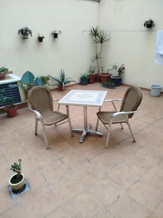 Mesa y 2 Sillones Jardín