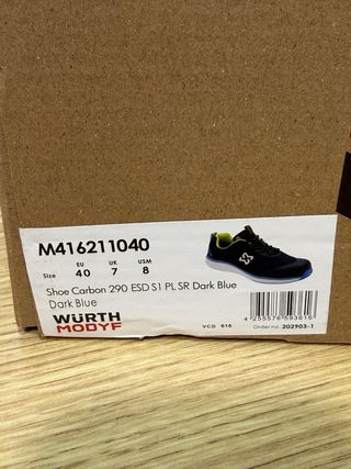 Zapatos de seguridad WURTH MODYF carbon 290