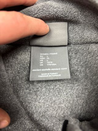 Giacca pile grigia Jack Wolfskin taglia L