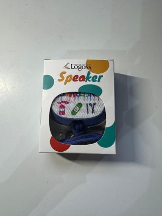 Altavoz Logoss azul y multicolor