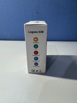 Altavoz Logoss azul y multicolor