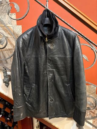 Giacca in vera pelle vissuta vintage