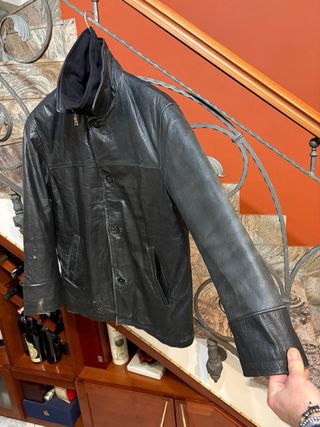 Giacca in vera pelle vissuta vintage