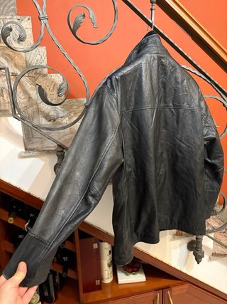 Giacca in vera pelle vissuta vintage
