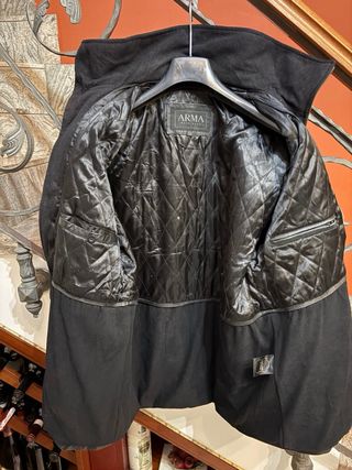 Giacca in vera pelle vissuta vintage