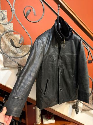 Giacca in vera pelle vissuta vintage