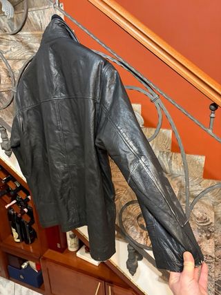 Giacca in vera pelle vissuta vintage