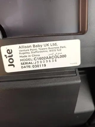 Silla Coche Joie Isofix Grupos 1-2-3