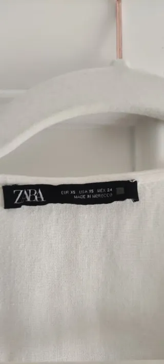 Vestido lino mujer Zara