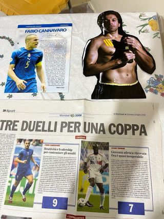 Riviste Cannavaro Delpiero Mondiali 2006