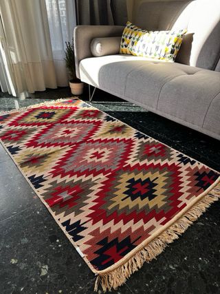 Tappeto Kilim in Cotone Etnico 80x150 cm