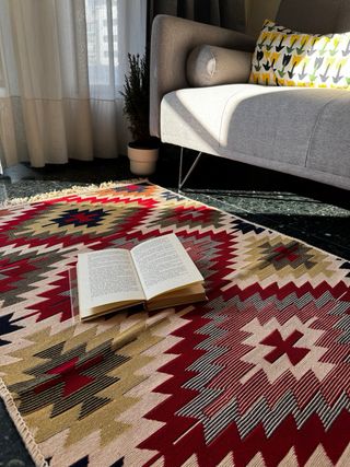 Tappeto Kilim in Cotone Etnico 80x150 cm
