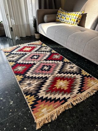 Tappeto Kilim in Cotone Etnico 80x150 cm