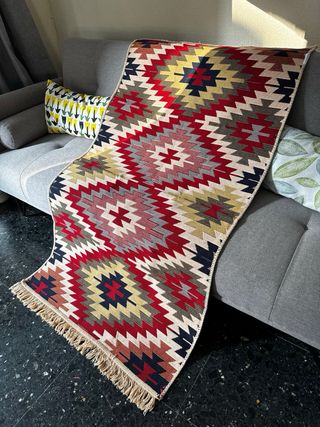 Tappeto Kilim in Cotone Etnico 80x150 cm