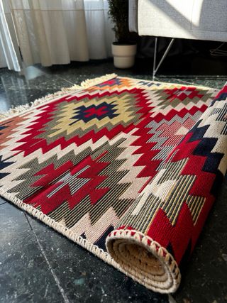 Tappeto Kilim in Cotone Etnico 80x150 cm