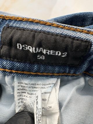 Jeans Dsquared2 Denim Chiaro Effetto Vintage