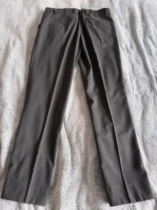 Pantaloni Benetton Uomo Donna Tg 48 Grigio