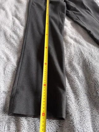 Pantaloni Benetton Uomo Donna Tg 48 Grigio