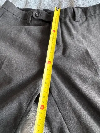 Pantaloni Benetton Uomo Donna Tg 48 Grigio