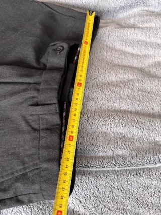 Pantaloni Benetton Uomo Donna Tg 48 Grigio