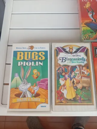 Lote 6 Películas VHS Disney y Warner Bros