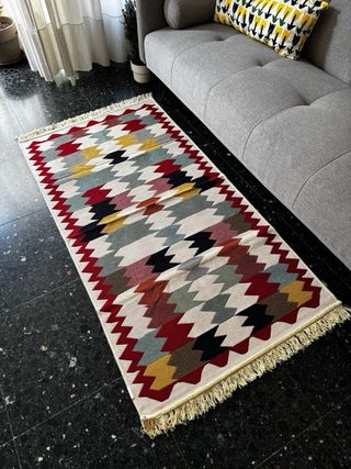 Tappeto Kilim Etnico in Cotone 80x150 cm