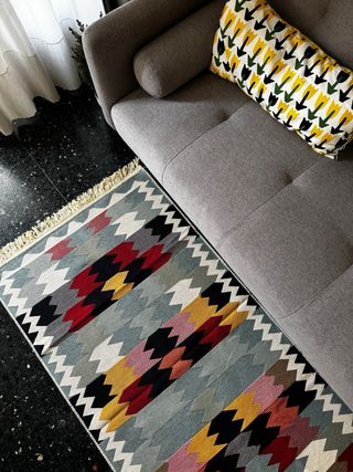 Tappeto Kilim Etnico in Cotone 80x150 cm