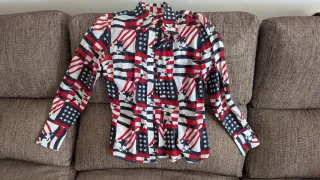 Camisa Tommy Hilfiger Estampado USA Talla M