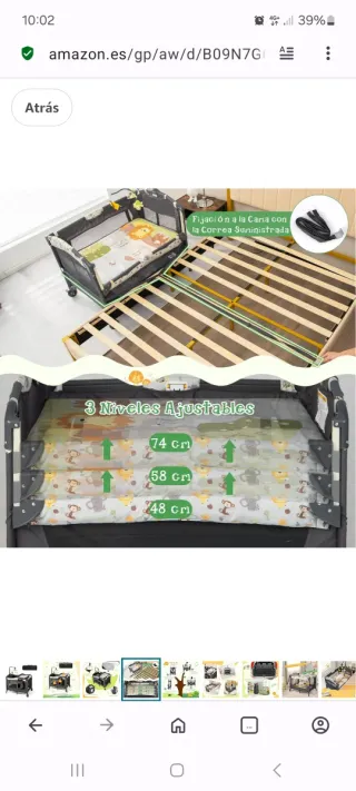 Cuna de Viaje COSTWAY 4 en 1