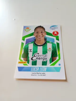 Cromo Panini Lucía León Liga F