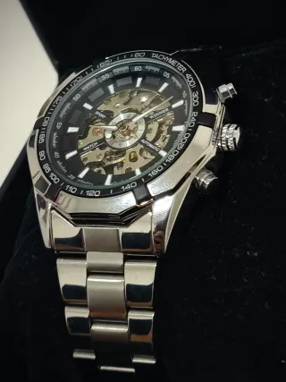 Reloj Automático Winner Esfera Transparente