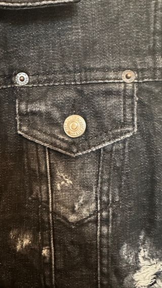 Cazadora vaquera DSQUARED2 negra Talla S