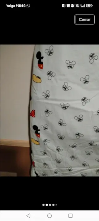 Colchón cuna bebé con funda