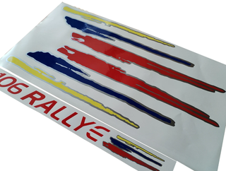 106 S2 Rallye Peugeot - kit autocolante adesivos