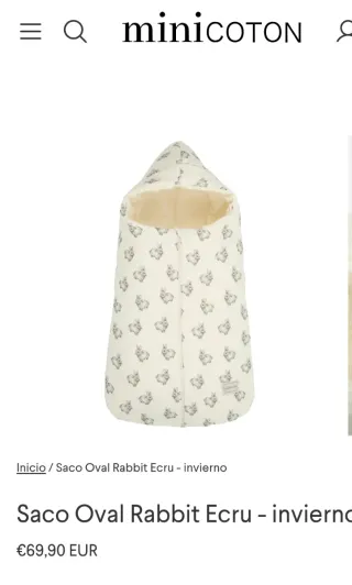 Saco Invierno Mini Coton Conejitos