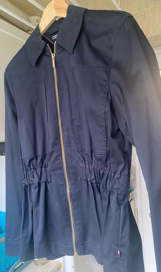 Cazadora gabardina azul