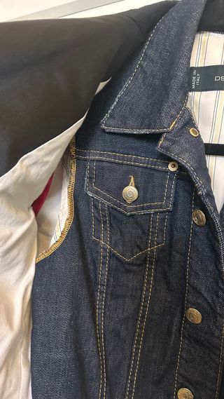 Americana Dsquared2 Negra y Azul