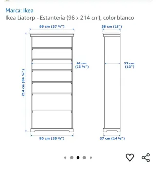 Armario blanco con puertas de cristal