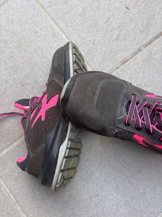 Zapatos seguridad U-Power 38 gris/rosa