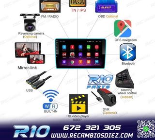RADIO 9" GPS ANDROID 13 QUAD CORE 64GB ROM