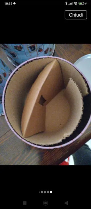 Lotto 3 barattoli metallo decorati