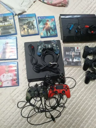 Lote PS3 y PS4 con juegos y mandos